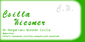 csilla wiesner business card